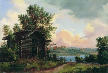 Landschaft 1861 Ivan Ivanovich Bäume Ölgemälde